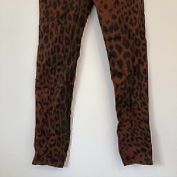 NEW NWT FASHION NOVA Animalistic Skinny Jeans Brown Cheetah Leopard High Waisted - Picture 5 of 11